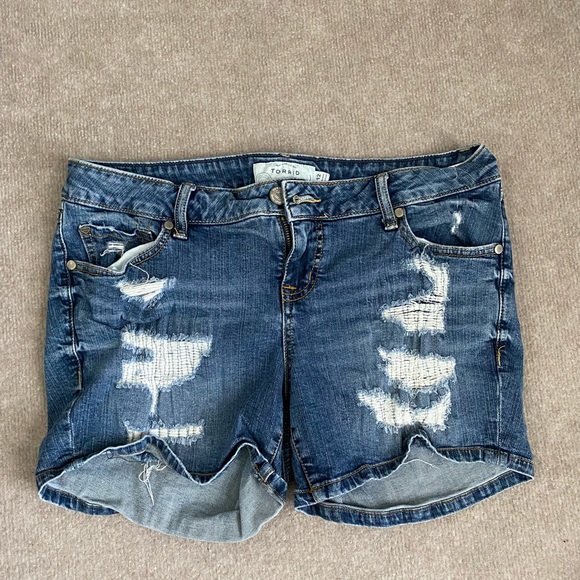 torrid Pants - Torrid Distressed Patches Jean shorts~ 12